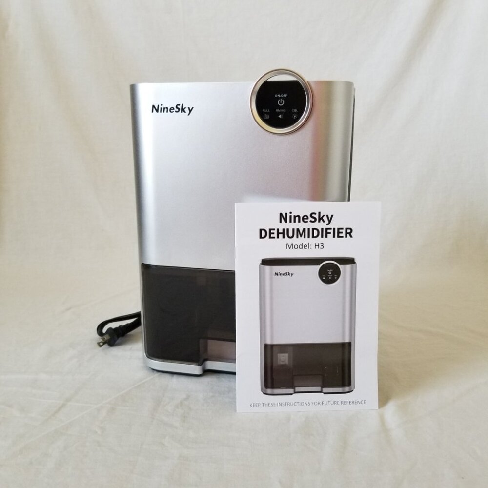 New in Box! Nine Sky Compact High Efficiency Dehumidifier for up to 500 sf Rooms